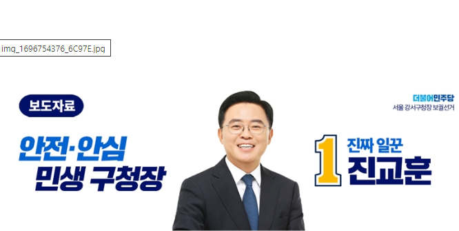 서울 강서구청장 보궐선거 민주 진교훈 당선…17.15%p 큰 결차로 승리